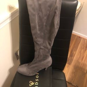 Suede Thigh High Boots